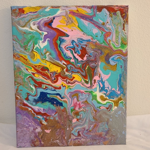 Hand painted Abstract Art Wall Decor - Picture 10 of 10